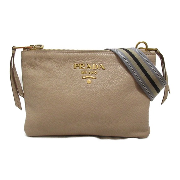 Prada Shoulder Bag beige calfskin leather - Picture 1 of 10